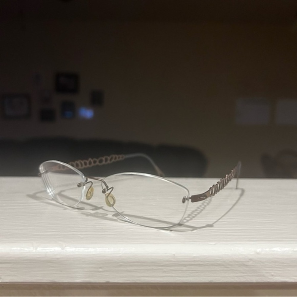 LINDBERG SPIRIT TITANIUM ART RIMLESS FRAMELESS Bronze Reading Glasses
